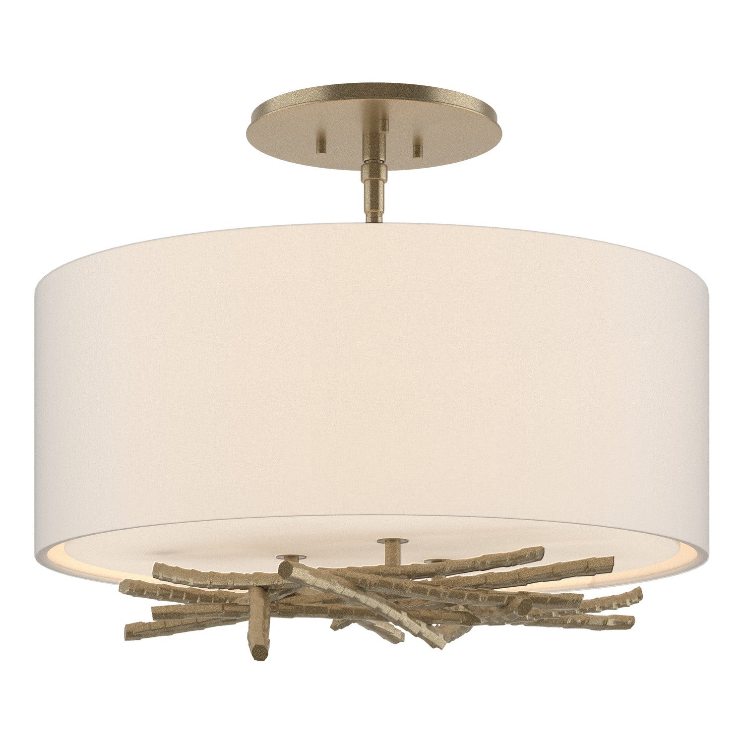 Hubbardton Forge - 127660-SKT-84-SE1505 - Brindille Semi-Flush - Brindille - Soft Gold