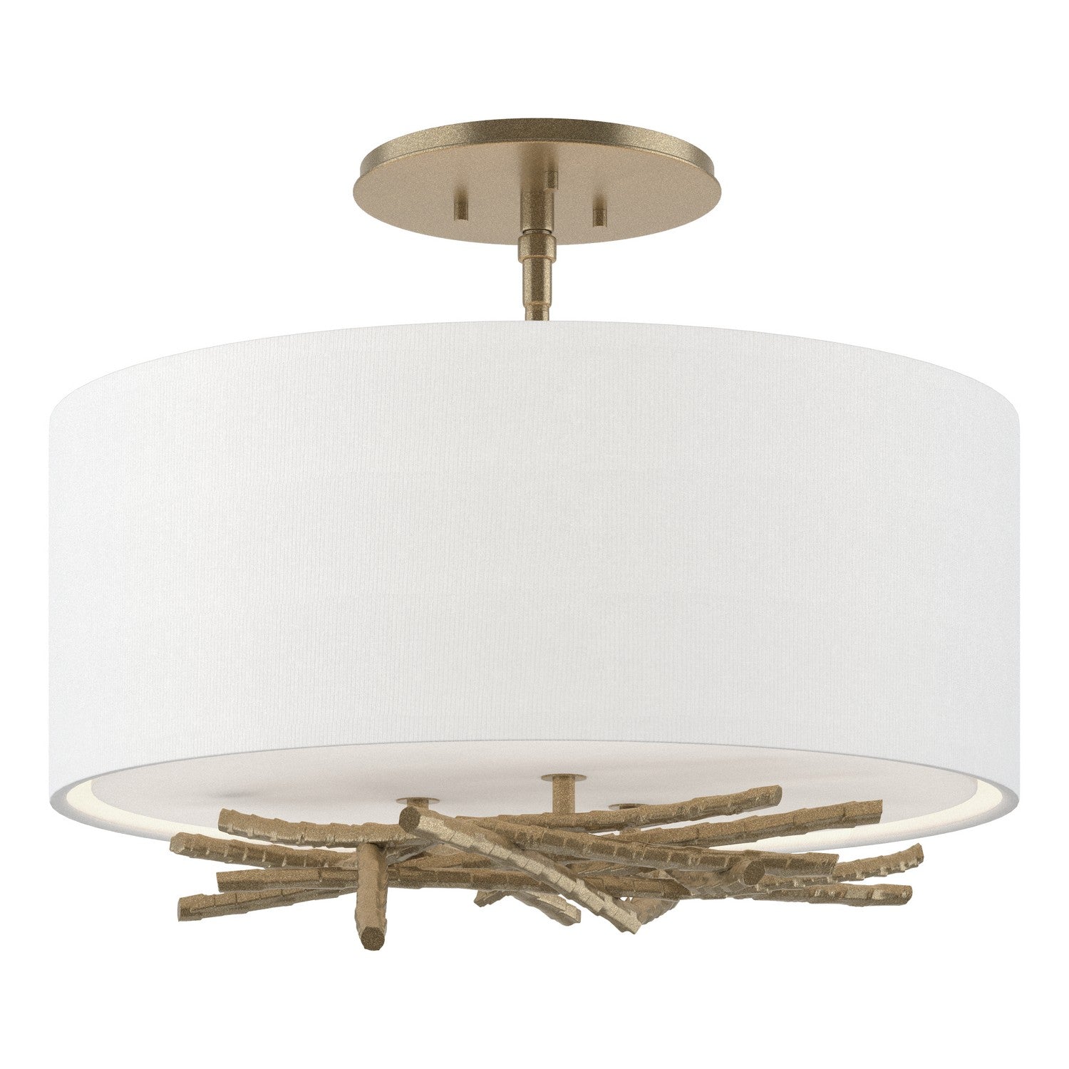 Hubbardton Forge - 127660-SKT-84-SF1505 - Brindille Semi-Flush - Brindille - Soft Gold