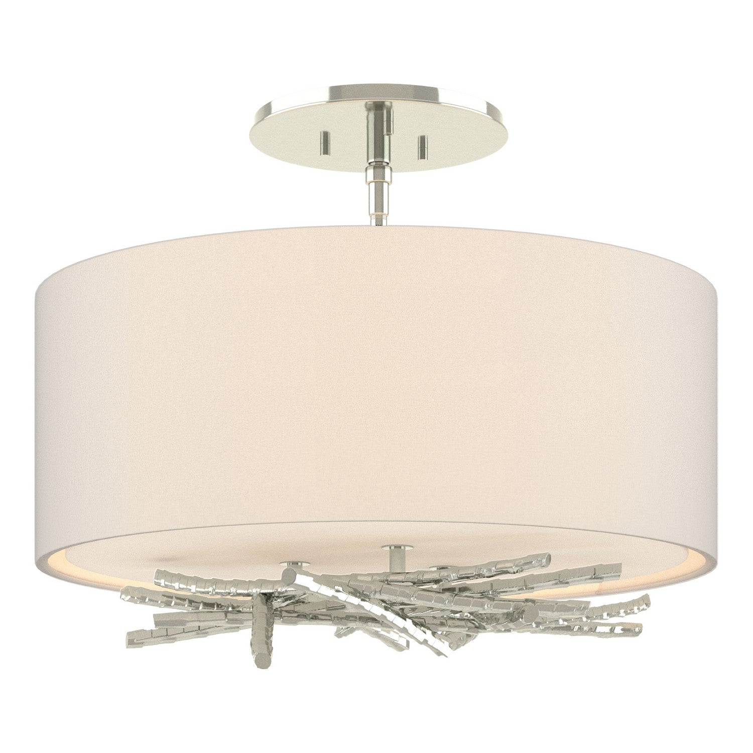 Hubbardton Forge - 127660-SKT-85-SE1505 - Brindille Semi-Flush - Brindille - Sterling