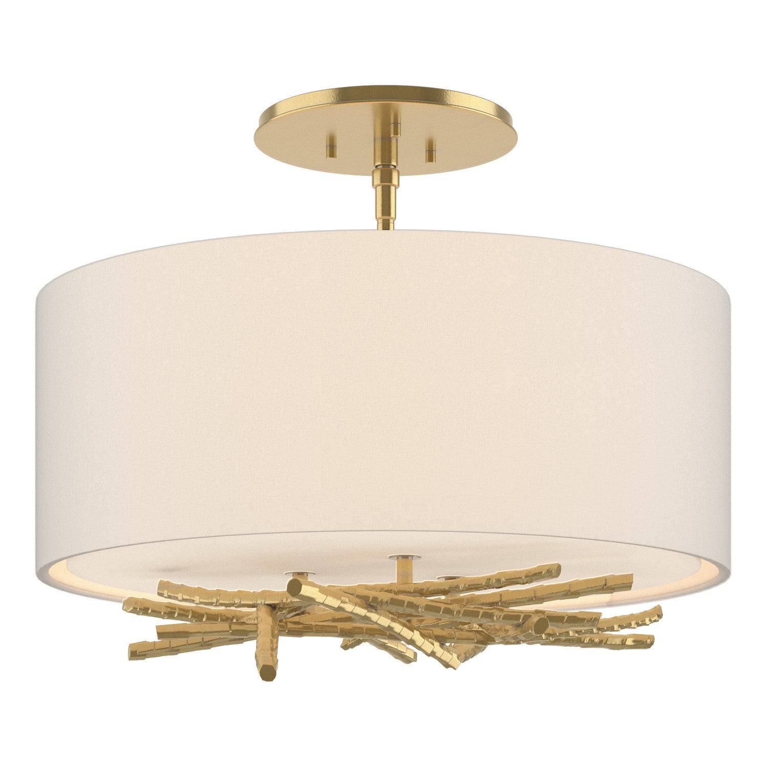 Hubbardton Forge - 127660-SKT-86-SE1505 - Brindille Semi-Flush - Brindille - Modern Brass
