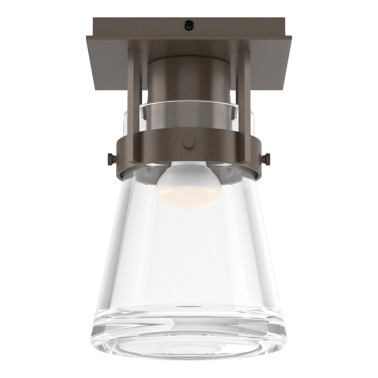 Hubbardton Forge - 128705-SKT-05-ZM0467 - One Light Semi-Flush Mount - Erlenmeyer - Bronze