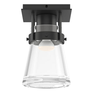 Hubbardton Forge - 128705-SKT-10-ZM0467 - One Light Semi-Flush Mount - Erlenmeyer - Black