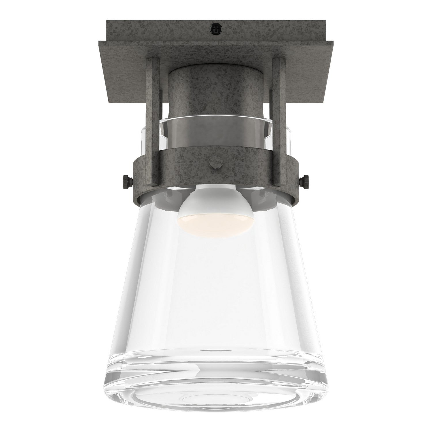 Hubbardton Forge - 128705-SKT-20-ZM0467 - One Light Semi-Flush Mount - Erlenmeyer - Natural Iron