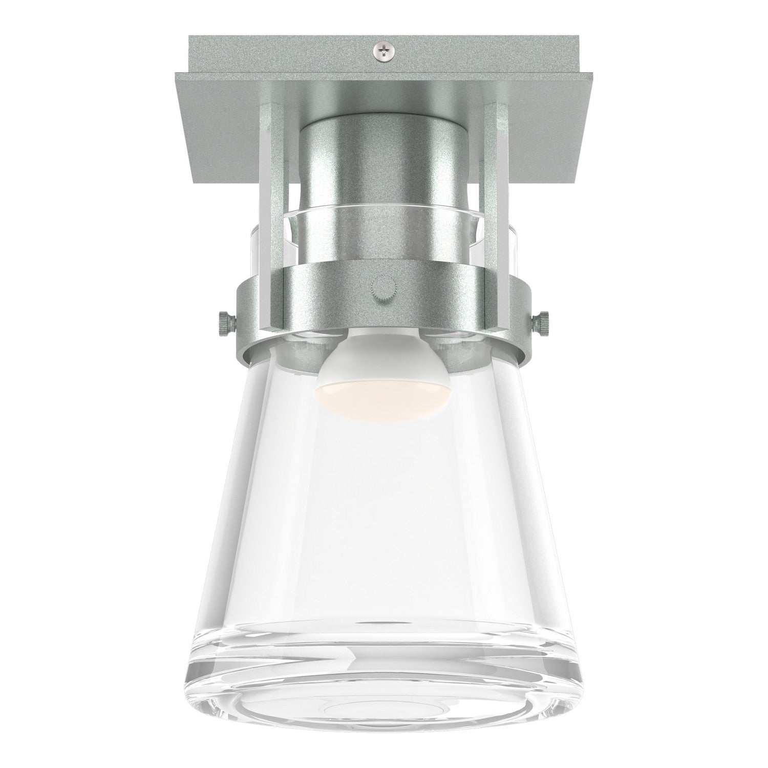 Hubbardton Forge - 128705-SKT-82-ZM0467 - One Light Semi-Flush Mount - Erlenmeyer - Vintage Platinum