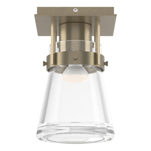 Hubbardton Forge - 128705-SKT-84-ZM0467 - One Light Semi-Flush Mount - Erlenmeyer - Soft Gold