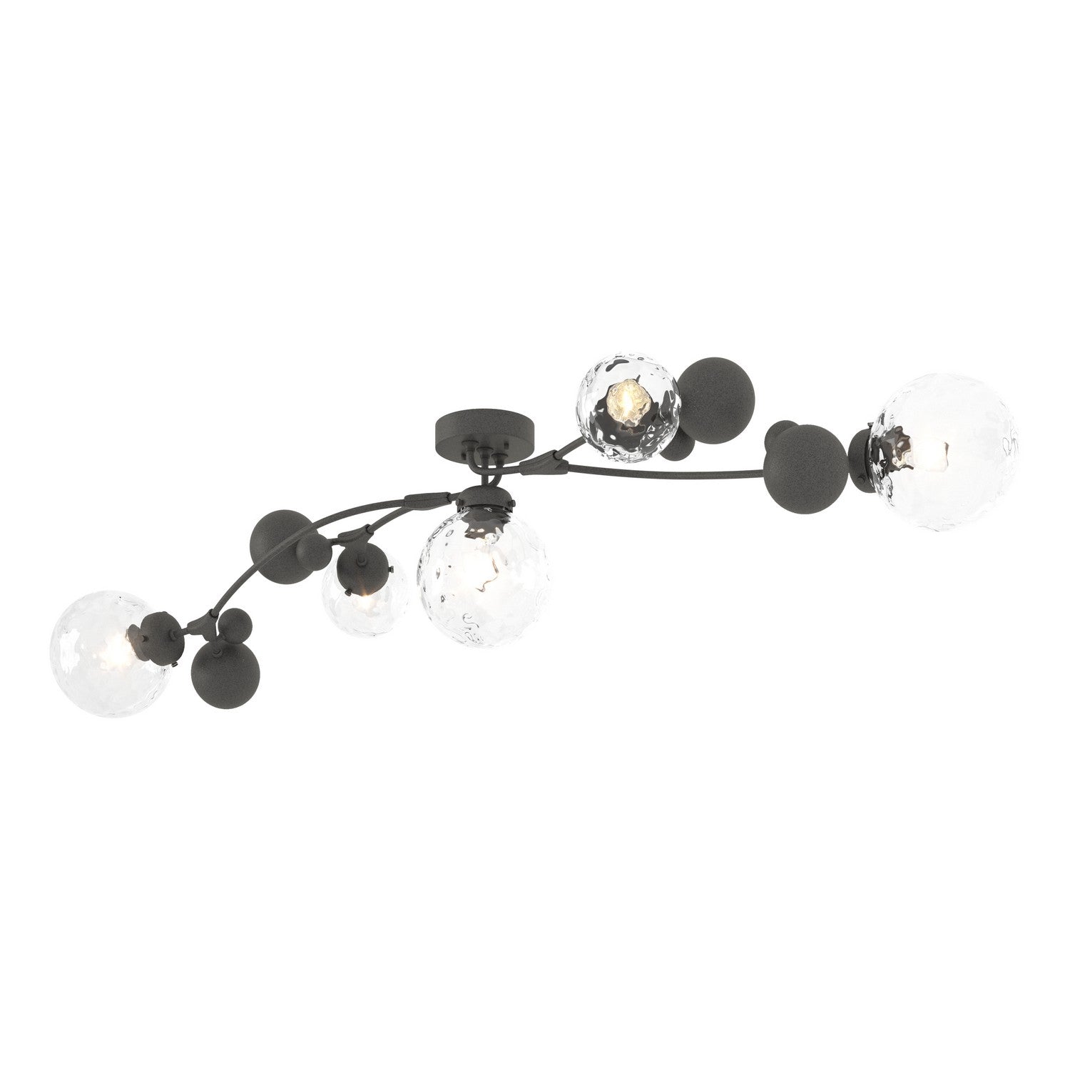 Hubbardton Forge - 128715-SKT-20-LL0639 - Five Light Semi-Flush Mount - Sprig - Natural Iron