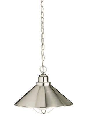 Kichler - 2713NI - One Light Outdoor Pendant - Seaside - Brushed Nickel