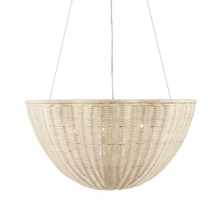 Currey and Company - 9000-0993 - Three Light Pendant - Telos - Bleached Natural/Vanilla