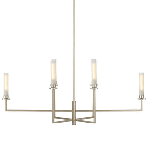 Currey and Company - 9000-1093 - Six Light Chandelier - Courante - Champagne/Frosted White