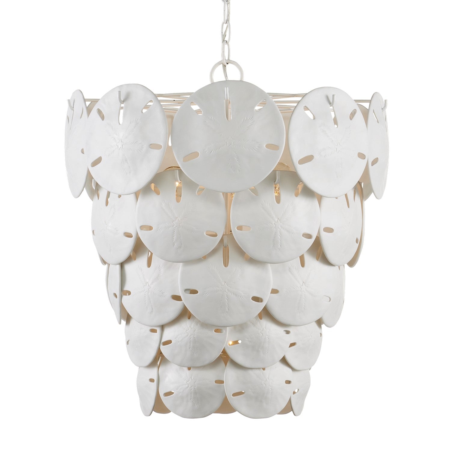 Currey and Company - 9000-1113 - Five Light Chandelier - Marjorie Skouras - Sugar White/White