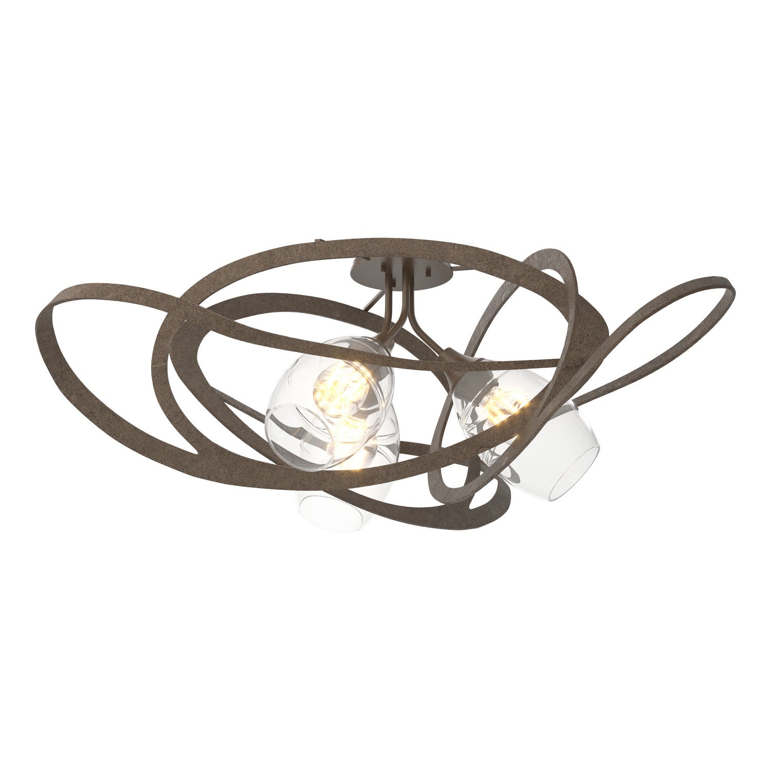 Hubbardton Forge - 128720-SKT-05-ZM0621 - Nest Semi-Flush - Nest - Bronze