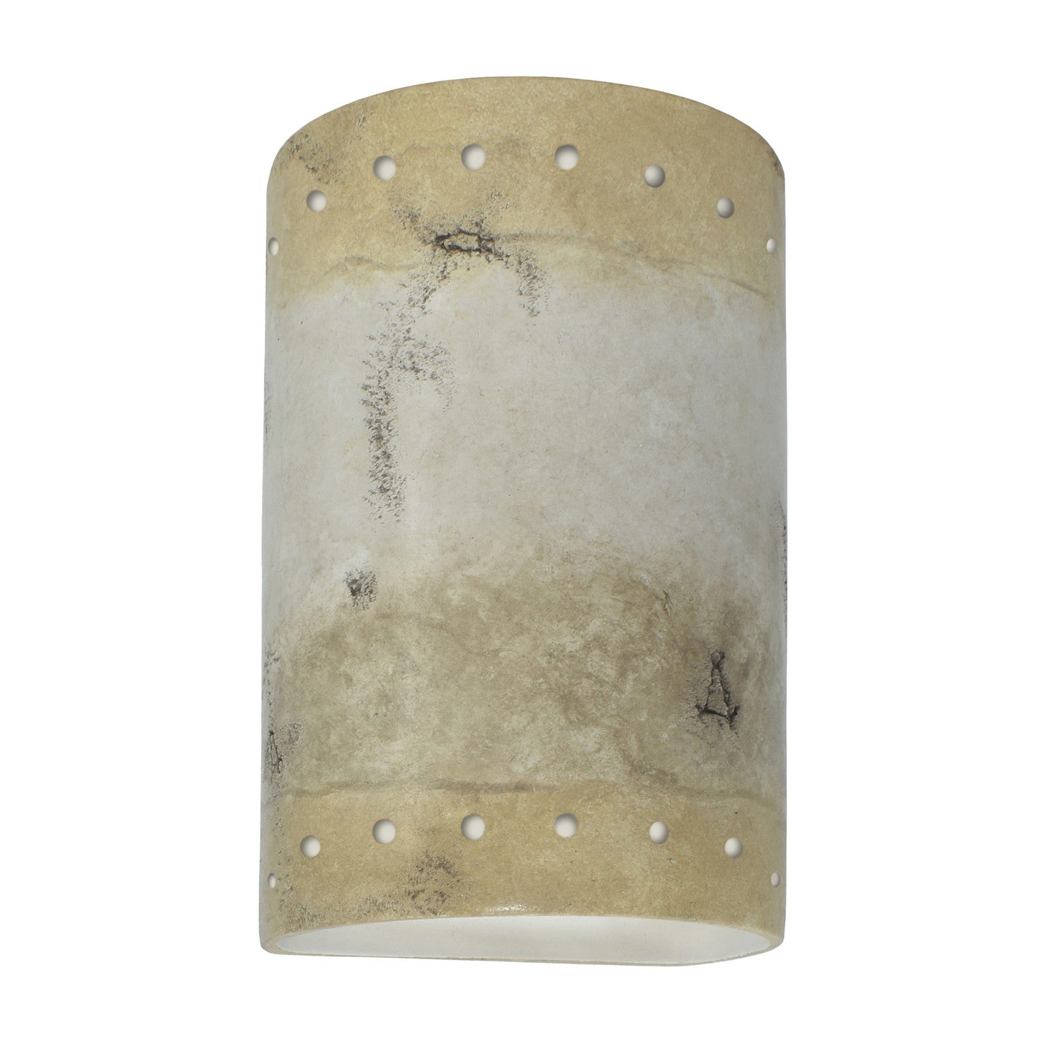 Justice Designs - CER-0990-TRAG - Lantern - Ambiance - Greco Travertine