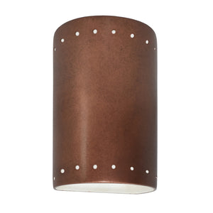 Justice Designs - CER-0990W-ANTC-LED1-1000 - LED Lantern - Ambiance - Antique Copper