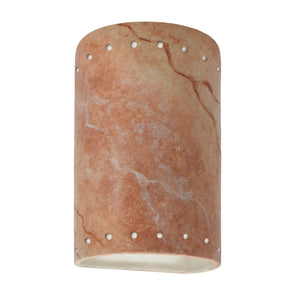 Justice Designs - CER-0990W-STOA-LED1-1000 - LED Lantern - Ambiance - Agate Marble