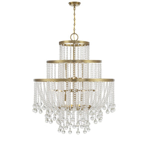 Savoy House - 1-1868-15-322 - 15 Light Chandelier - Luna - Warm Brass