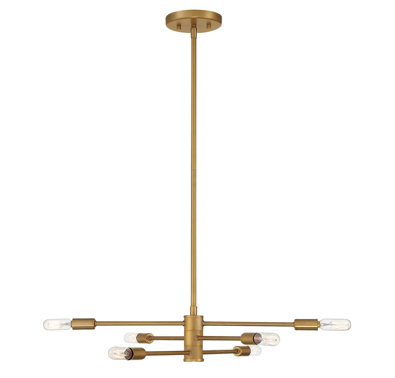 Savoy House - 1-7000-6-322 - Six Light Chandelier - Lyrique - Warm Brass