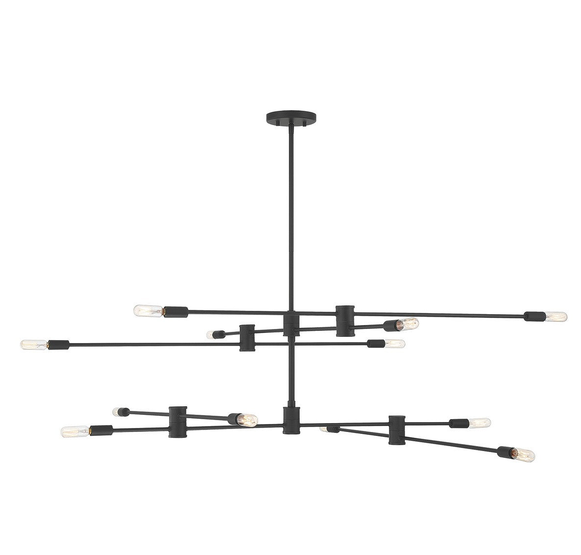 Savoy House - 1-7001-12-89 - 12 Light Chandelier - Lyrique - Matte Black