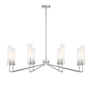 Savoy House - 1-8860-8-109 - Eight Light Chandelier - Baker - Polished Nickel