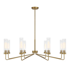 Savoy House - 1-8860-8-322 - Eight Light Chandelier - Baker - Warm Brass