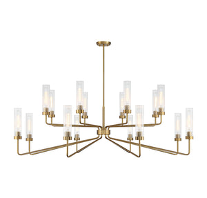 Savoy House - 1-8862-16-322 - 16 Light Chandelier - Baker - Warm Brass