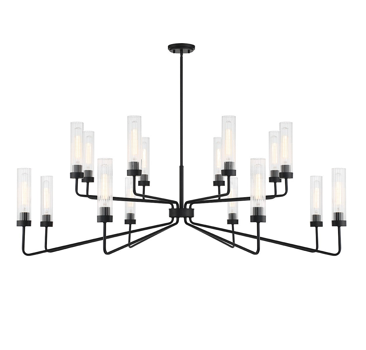 Savoy House - 1-8862-16-89 - 16 Light Chandelier - Baker - Matte Black