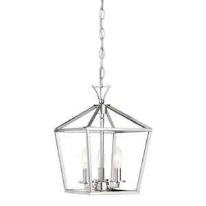 Savoy House - 3-420-3-109 - Three Light Pendant - Townsend - Polished Nickel