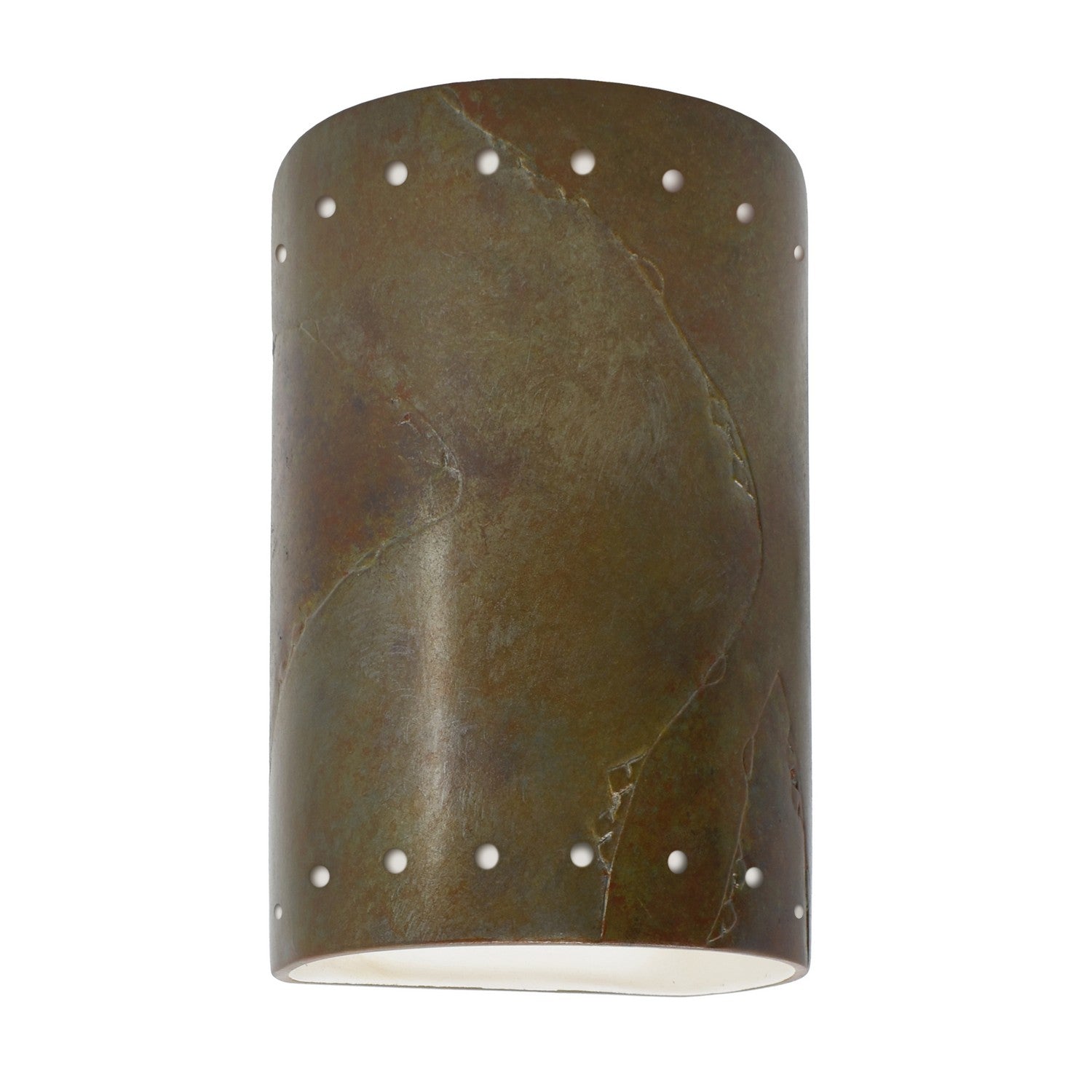 Justice Designs - CER-0995W-SLTR-LED1-1000 - LED Lantern - Ambiance - Tierra Red Slate