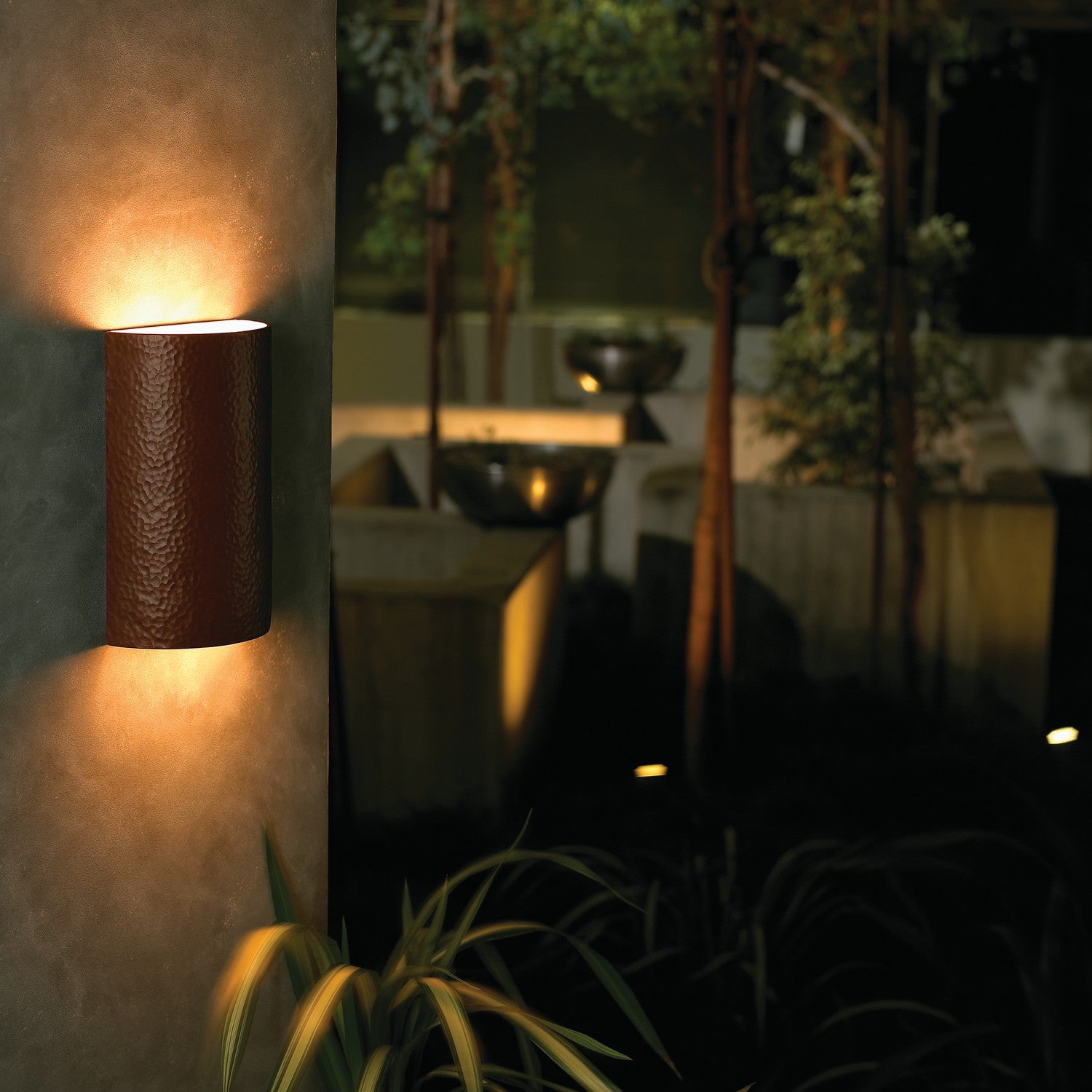 Justice Designs - CER-1265W-HMCP - Lantern - Ambiance - Hammered Copper