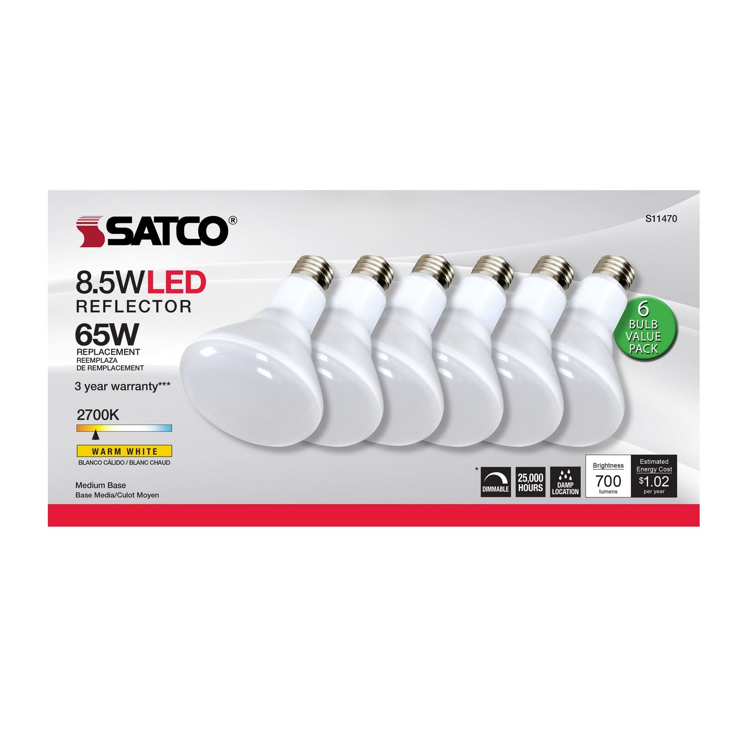 Satco - S11470 - Light Bulb - Frost