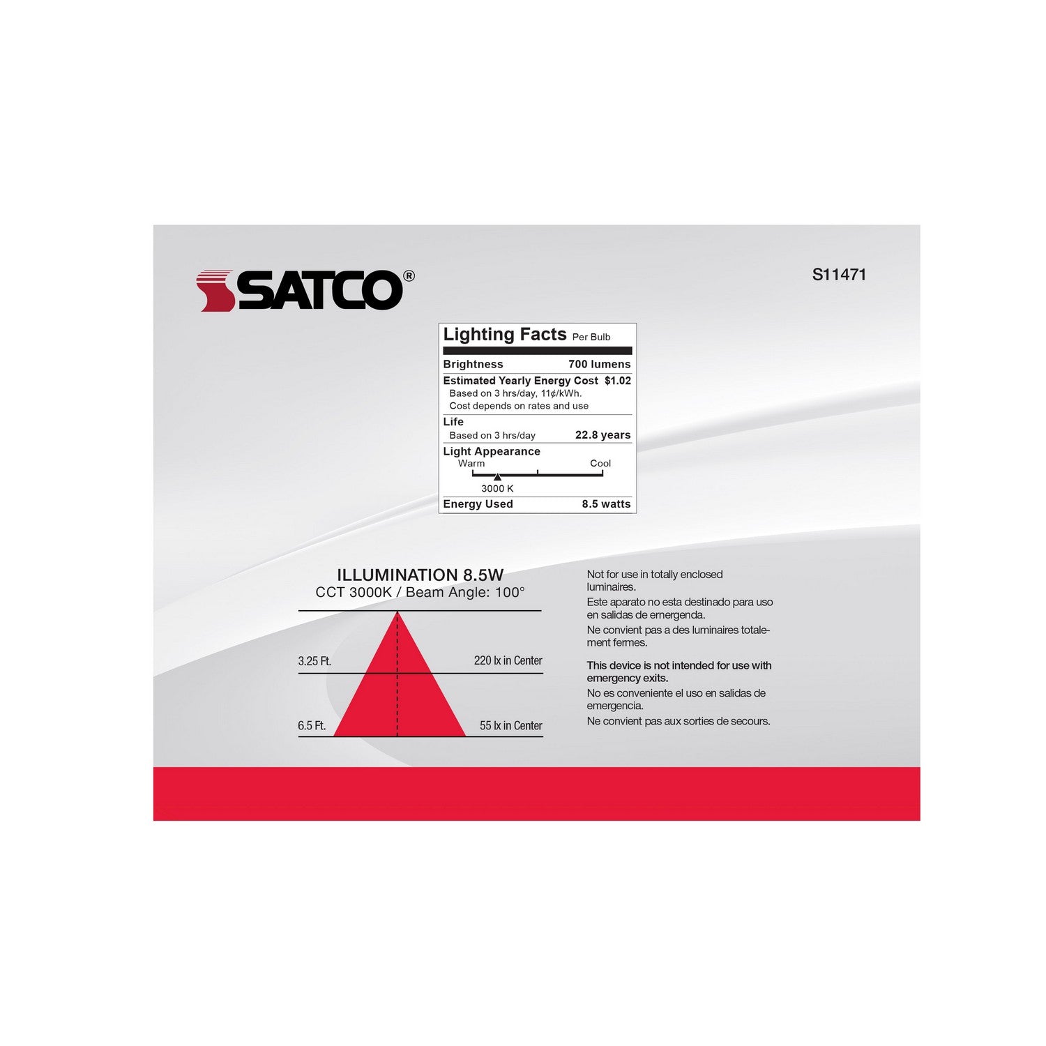 Satco - S11471 - Light Bulb - Frost