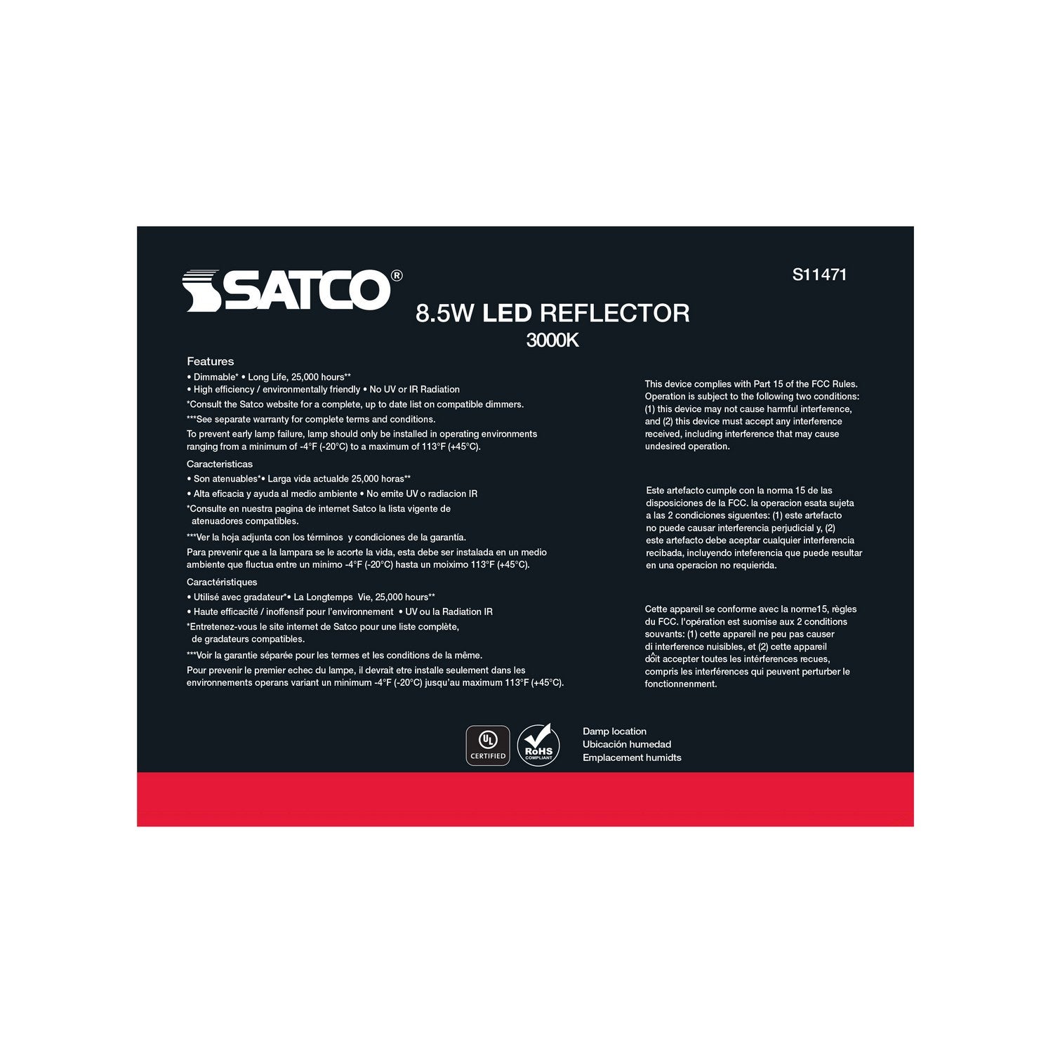 Satco - S11471 - Light Bulb - Frost