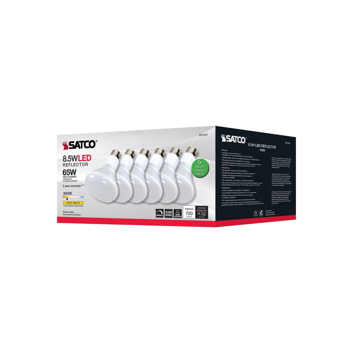 Satco - S11471 - Light Bulb - Frost