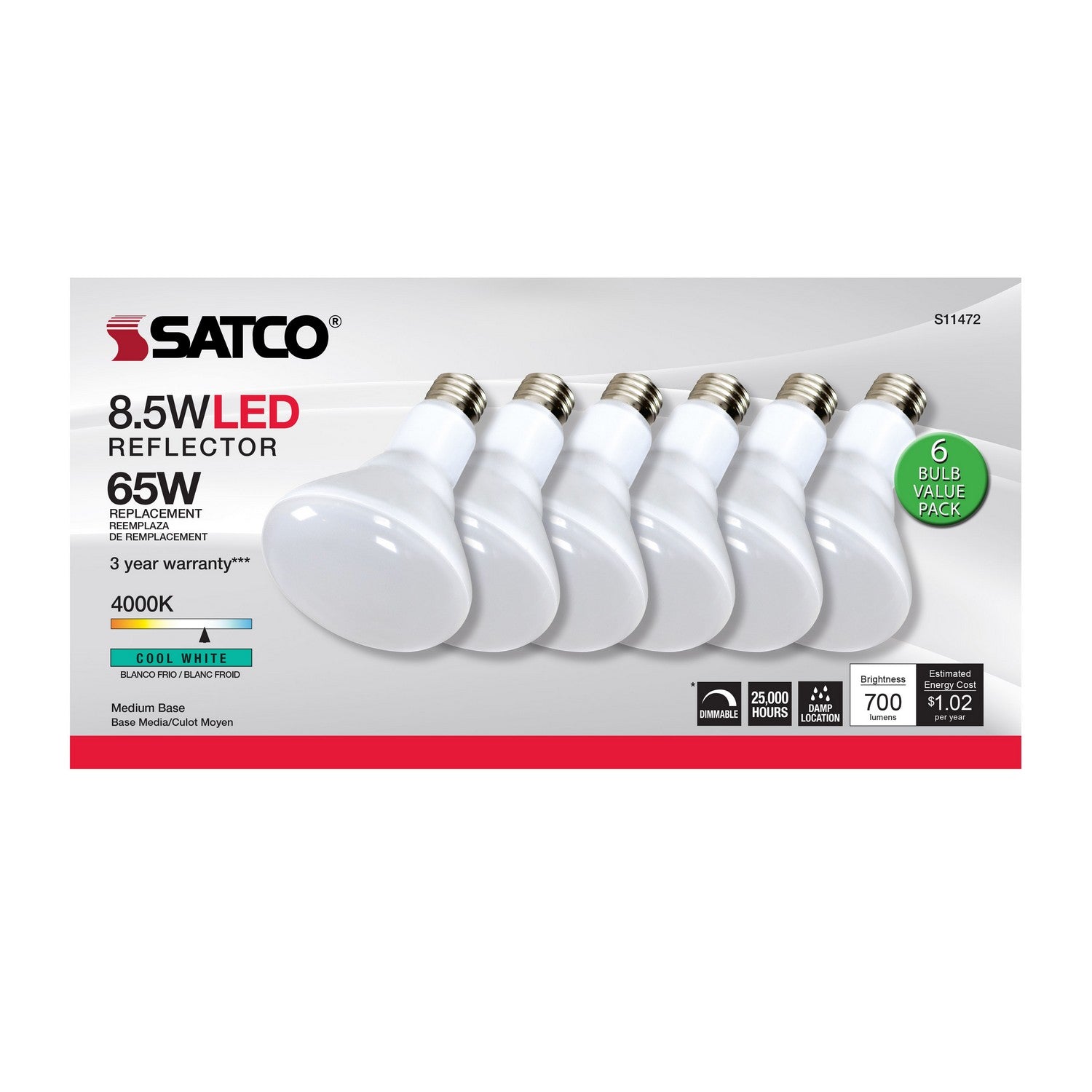 Satco - S11472 - Light Bulb - Frost