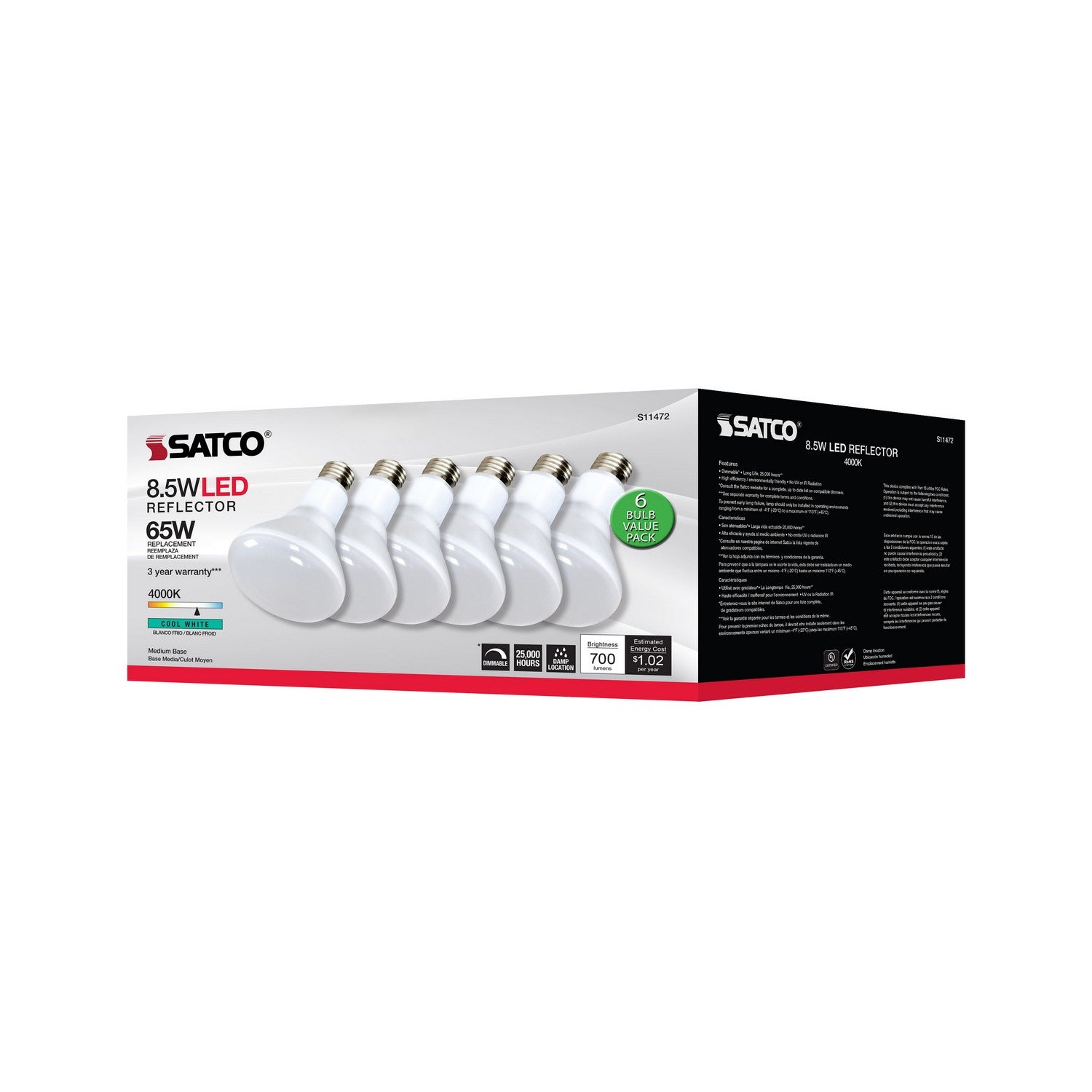 Satco - S11472 - Light Bulb - Frost