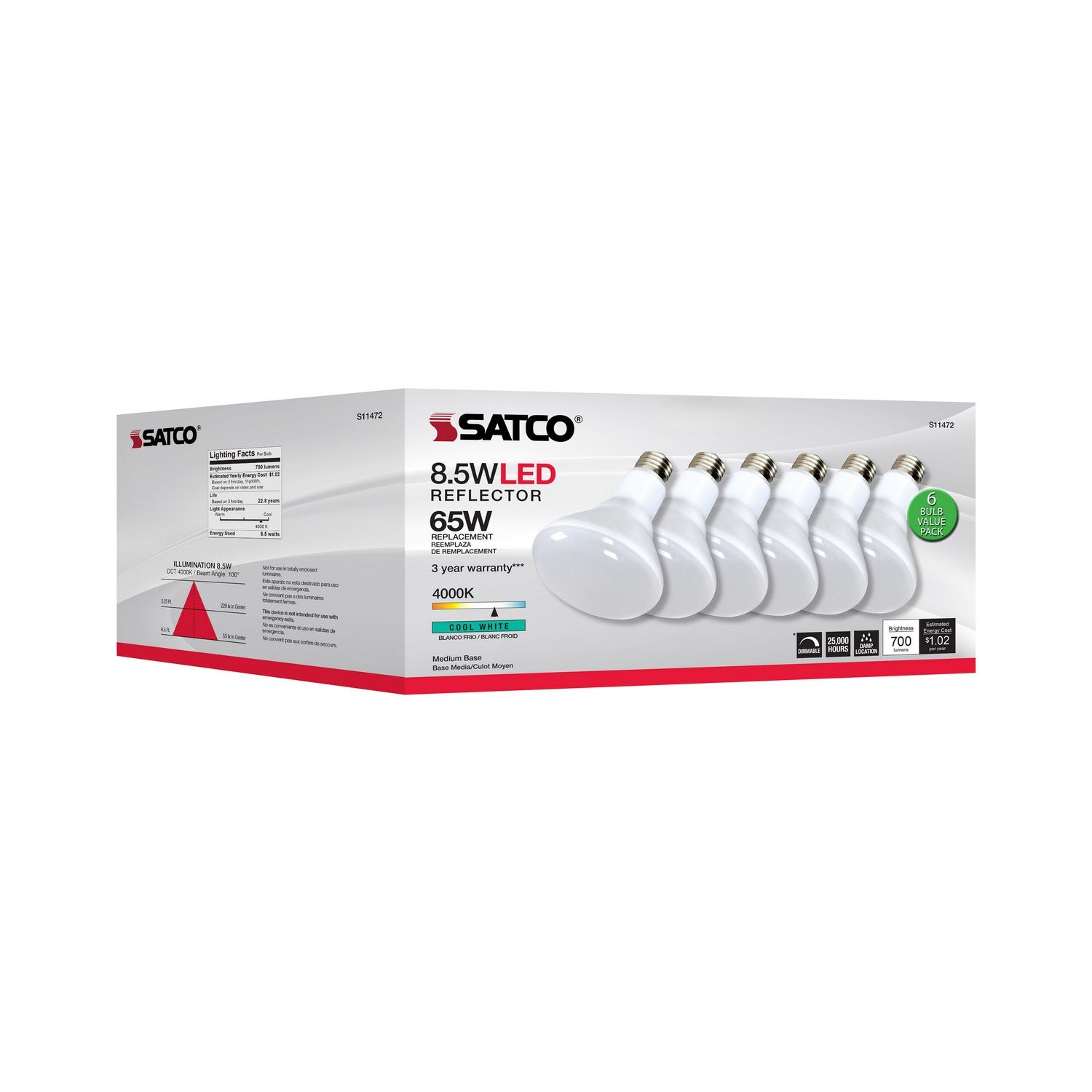 Satco - S11472 - Light Bulb - Frost