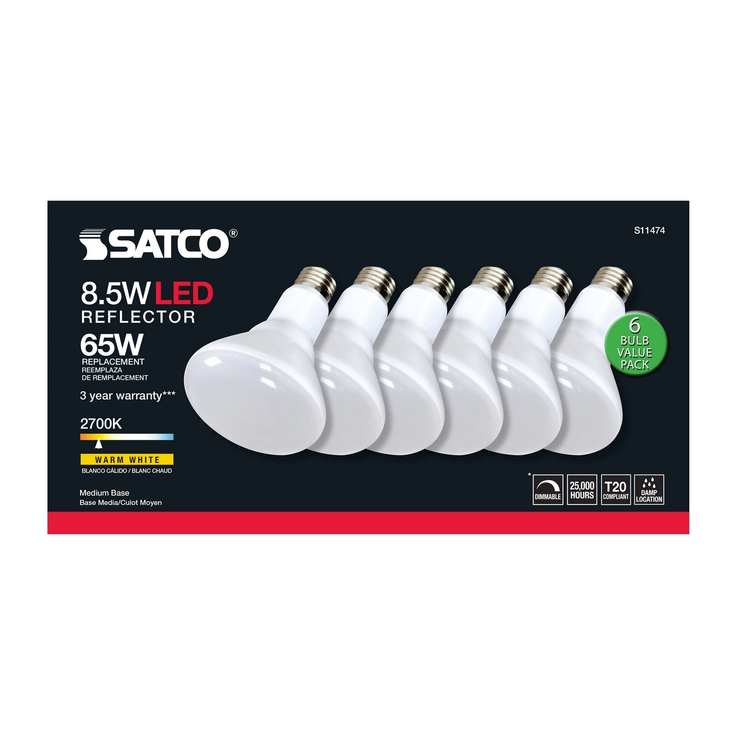 Satco - S11474 - Light Bulb - Frost