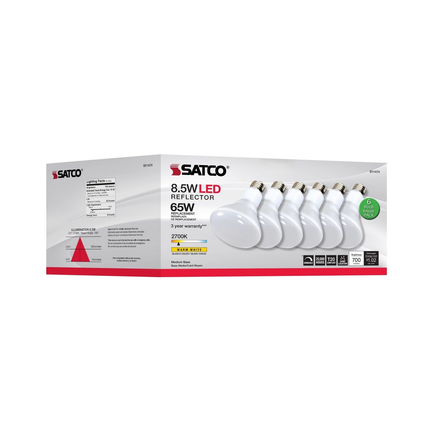 Satco - S11474 - Light Bulb - Frost