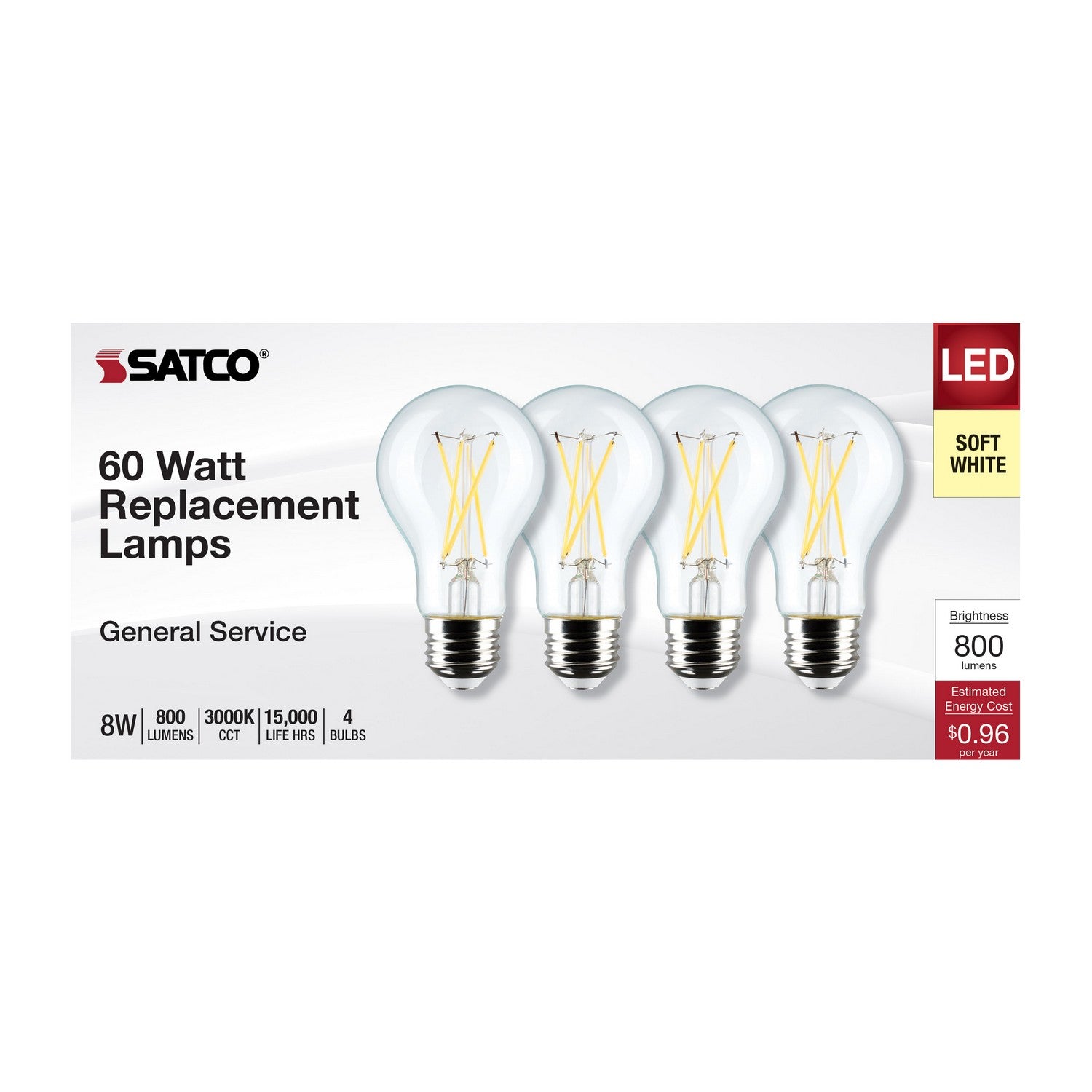 Satco - S12463 - Light Bulb - Clear