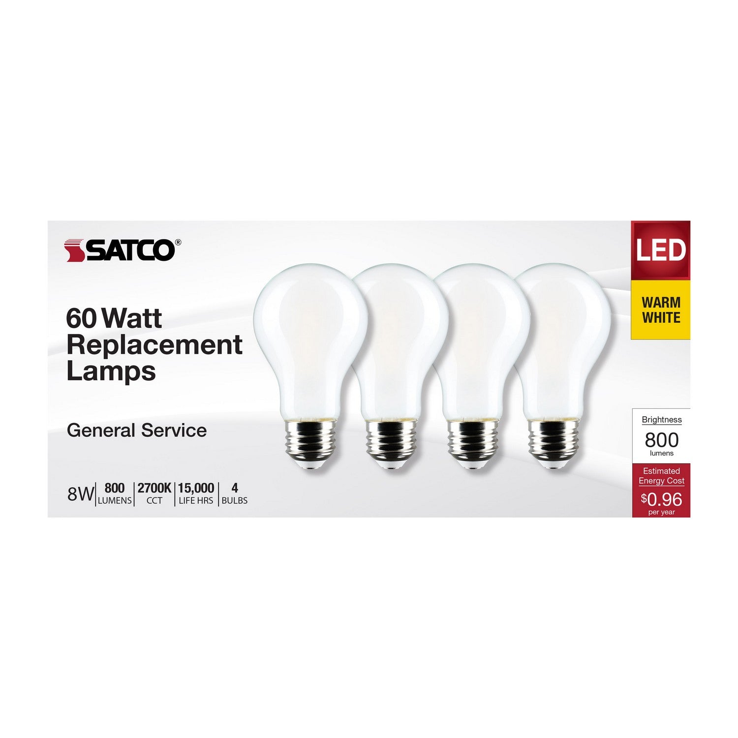 Satco - S12466 - Light Bulb - Soft White