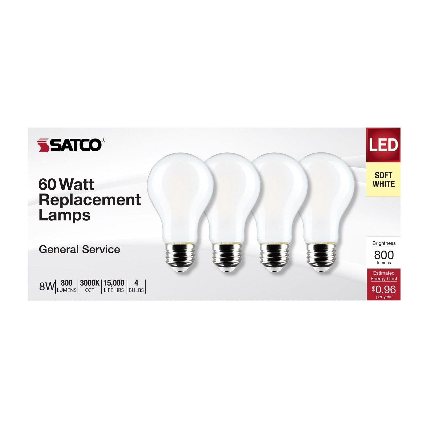 Satco - S12467 - Light Bulb - Soft White