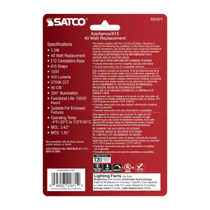 Satco - S21871 - Light Bulb - Clear