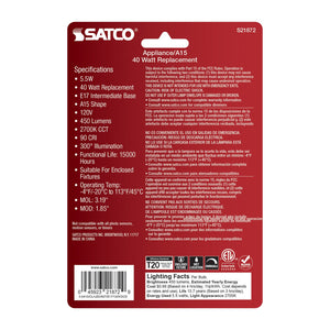 Satco - S21872 - Light Bulb - Clear
