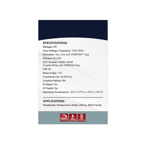 Satco - S11561 - LED Downlight - White