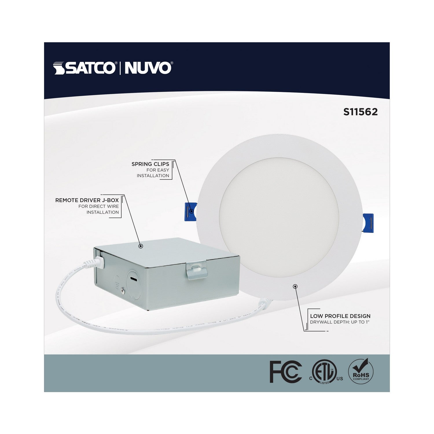 Satco - S11562 - LED Downlight - White