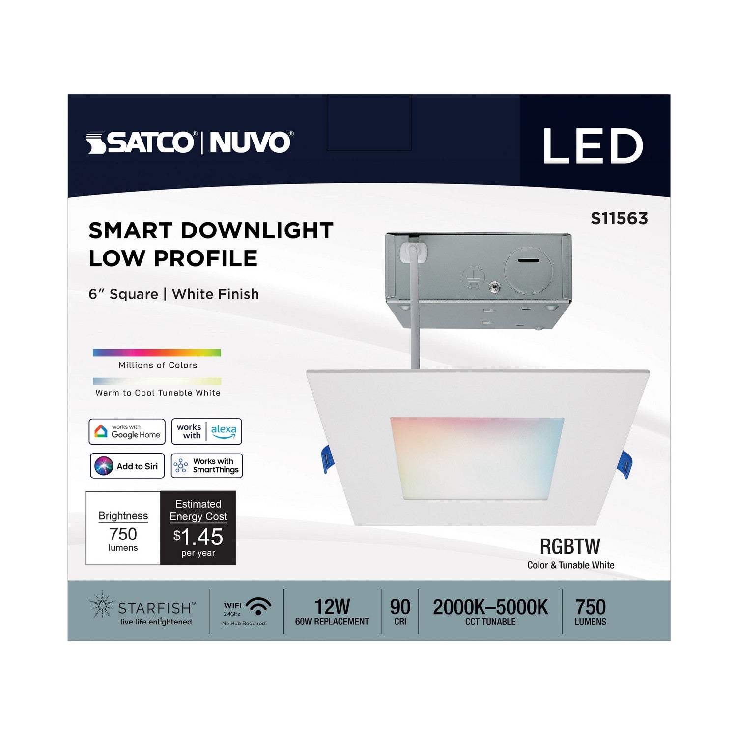 Satco - S11563 - LED Downlight - White