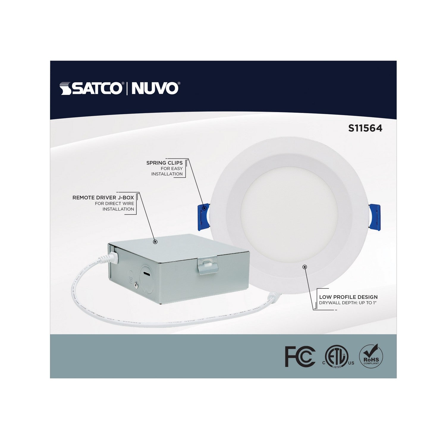 Satco - S11564 - LED Downlight - White