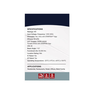 Satco - S11565 - LED Downlight - White