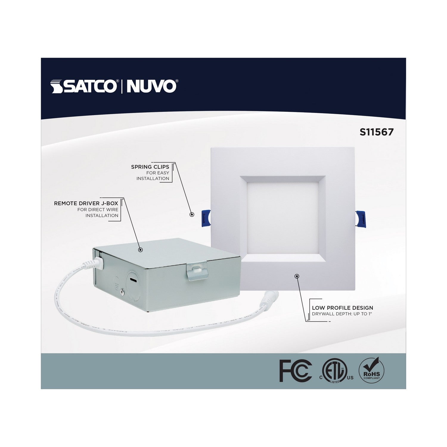 Satco - S11567 - LED Downlight - White