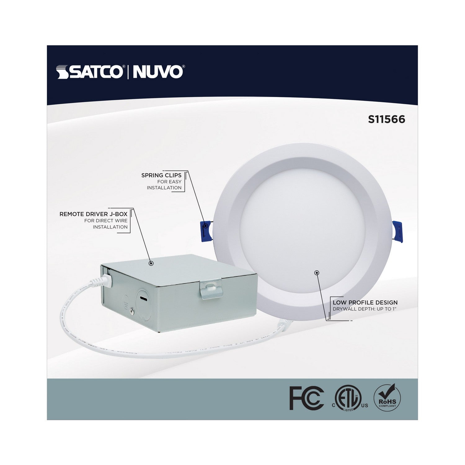 Satco - S11566 - LED Downlight - White