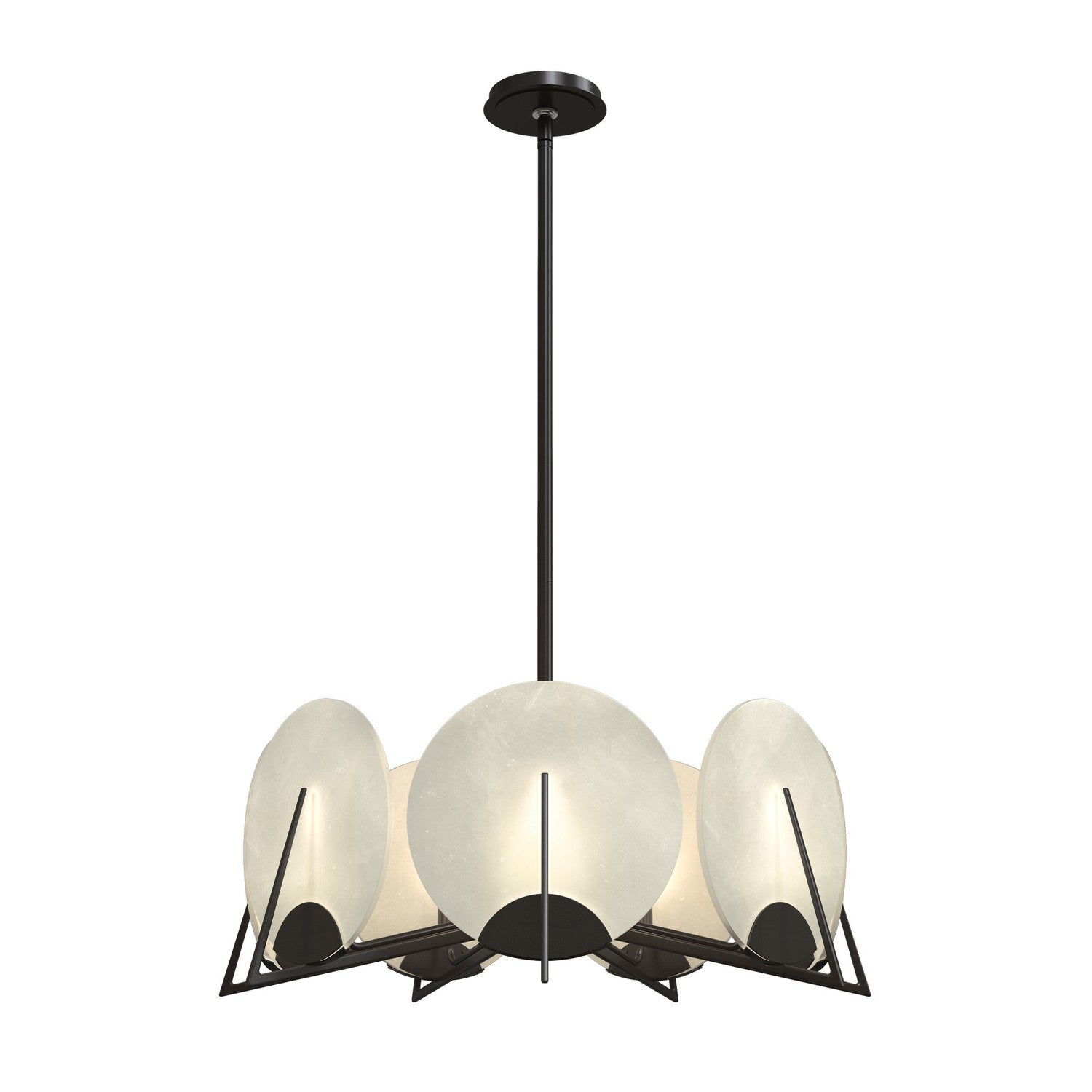 Hubbardton Forge - 131059-SKT-MULT-14-AR - Seven Light Pendant - Callisto - Oil Rubbed Bronze